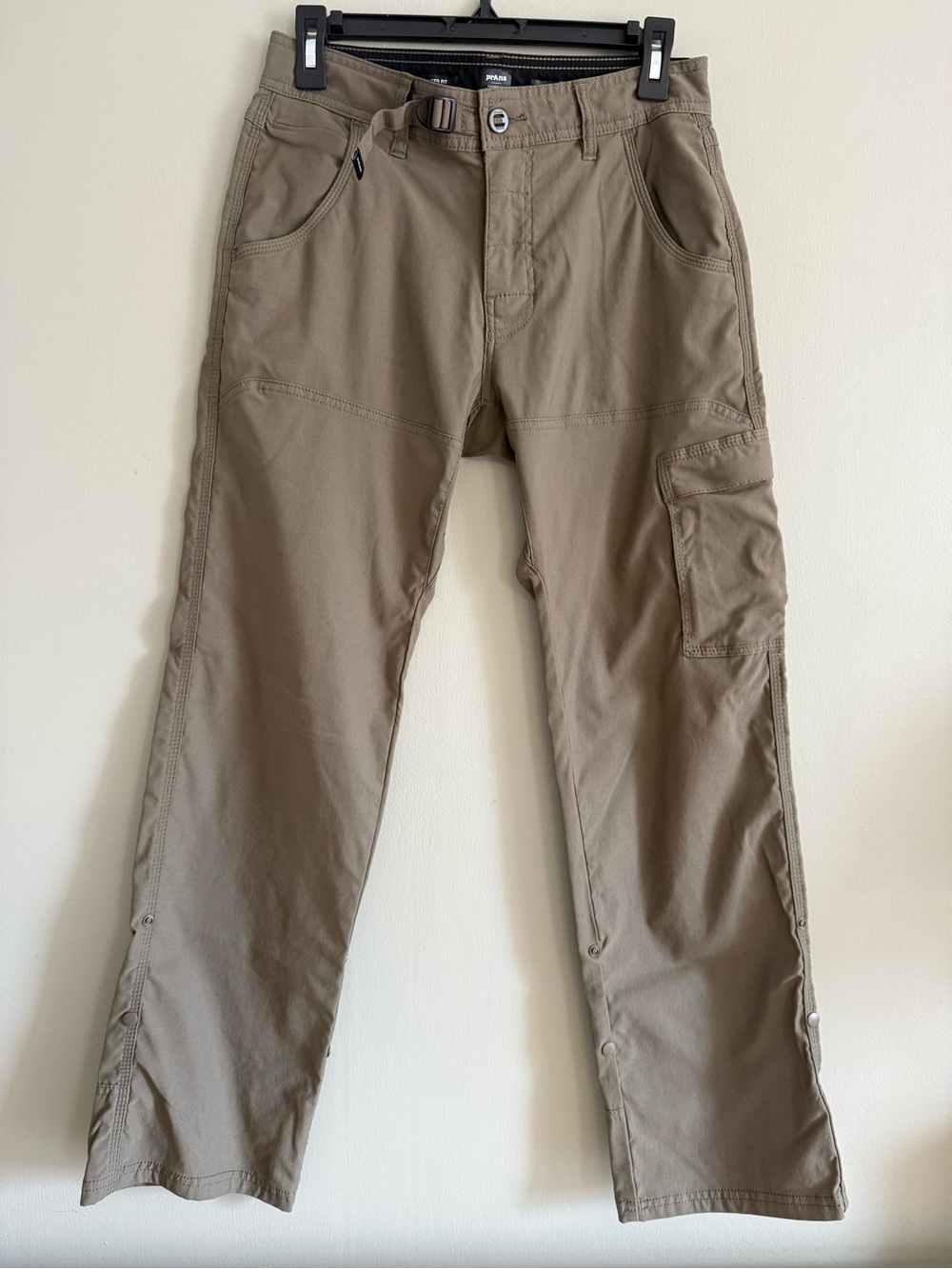 prAna Stretch Zion Relaxed Cargo Pants Olive Brown 28x30 Hiking - Picture 2 of 14